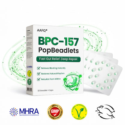 AAFQ® BPC-157 Gut Repair Beadlets — 5 Min Relief, 3 Day Regularity, 4 Week Repair
