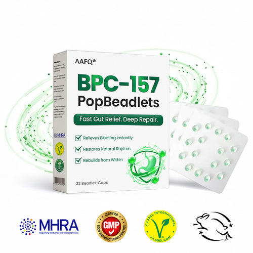 AAFQ® BPC-157 Gut Repair Beadlets — 5 Min Relief, 3 Day Regularity, 4 Week Repair