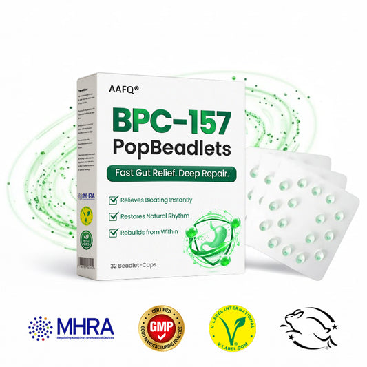 AAFQ® BPC-157 Gut Repair Beadlets — 5 Min Relief, 3 Day Regularity, 4 Week Repair