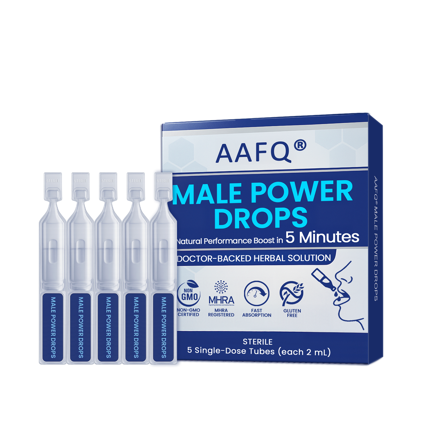 AAFQ® Male Power Drops – Confidence On-Demand.